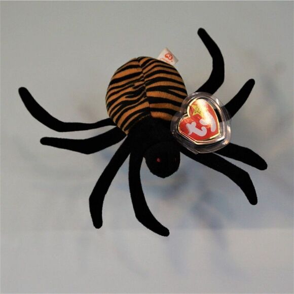 1996 Ty Beanie Baby Spinner The Spider Retired Vintage Attic Treasures With Tags - Picture 3 of 9